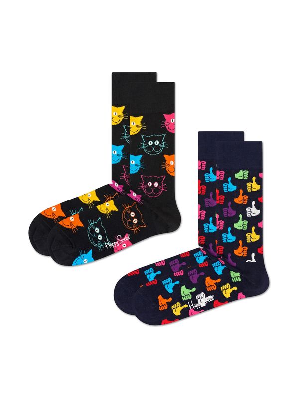 Happy Socks Happy Socks Nogavice '2-Pack Cat Socks'  mešane barve