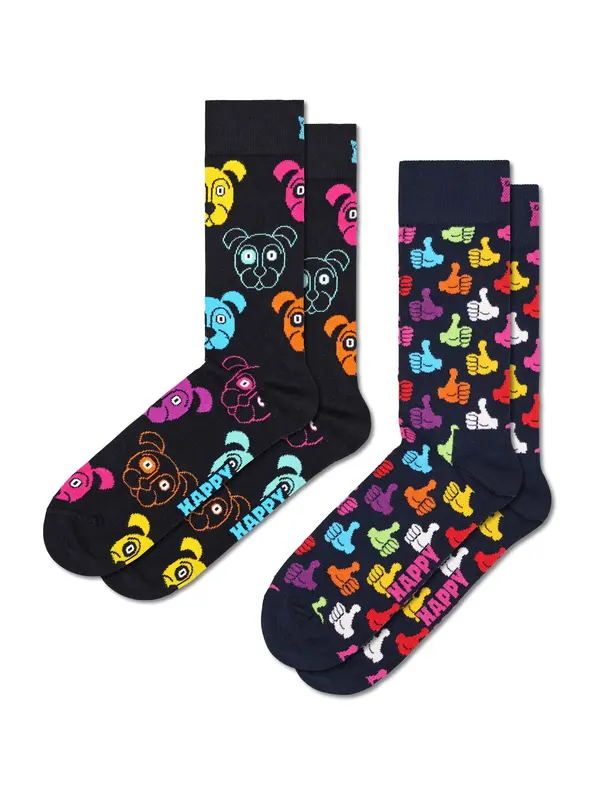 Happy Socks Happy Socks Nogavice '2-Pack Dog Socks'  mešane barve