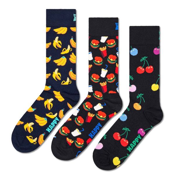 Happy Socks Happy Socks Nogavice 'Classic Banana'  mornarska / rumena / zelena / rdeča