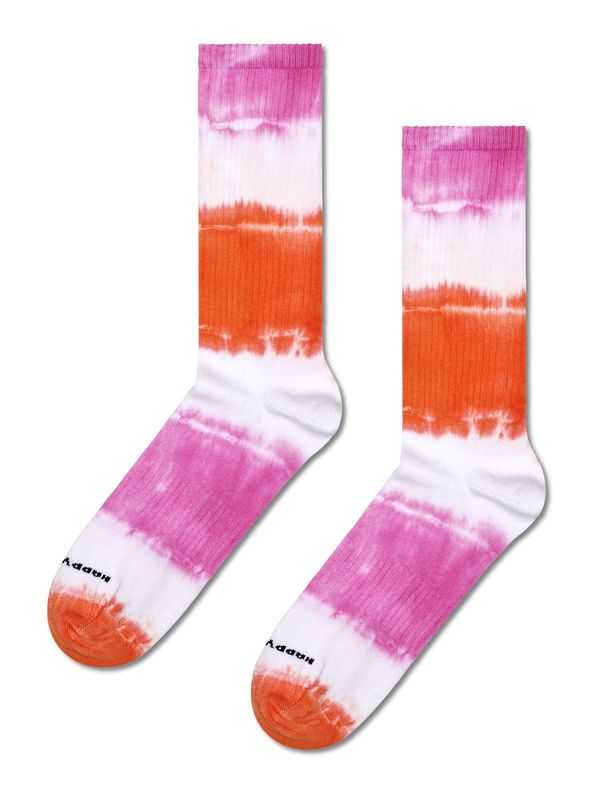 Happy Socks Happy Socks Nogavice 'Dip Dye'  oranžna / eozin / bela