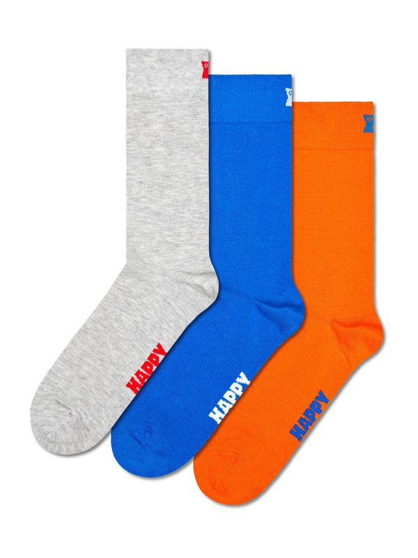 Happy Socks Happy Socks Nogavice  kraljevo modra / pegasto siva / oranžna / bela