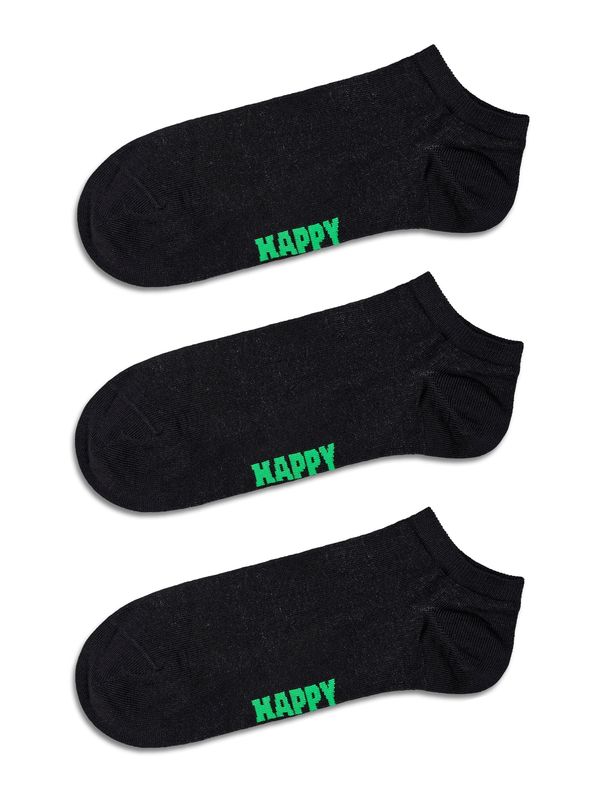 Happy Socks Happy Socks Nogavice  neonsko zelena / črna