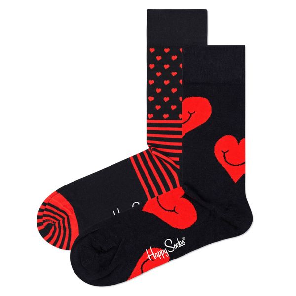 Happy Socks Happy Socks Nogavice  rdeča / črna
