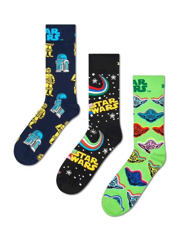 Happy Socks Happy Socks Nogavice 'STAR WARS'  mornarska / rumena / jabolko / črna