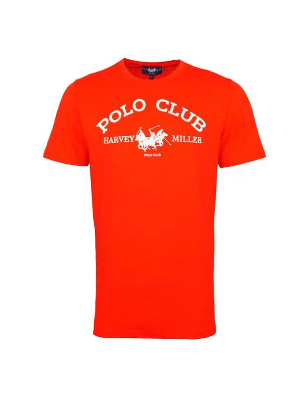 HARVEY MILLER HARVEY MILLER Majica 'Polo Club'  rdeča / bela