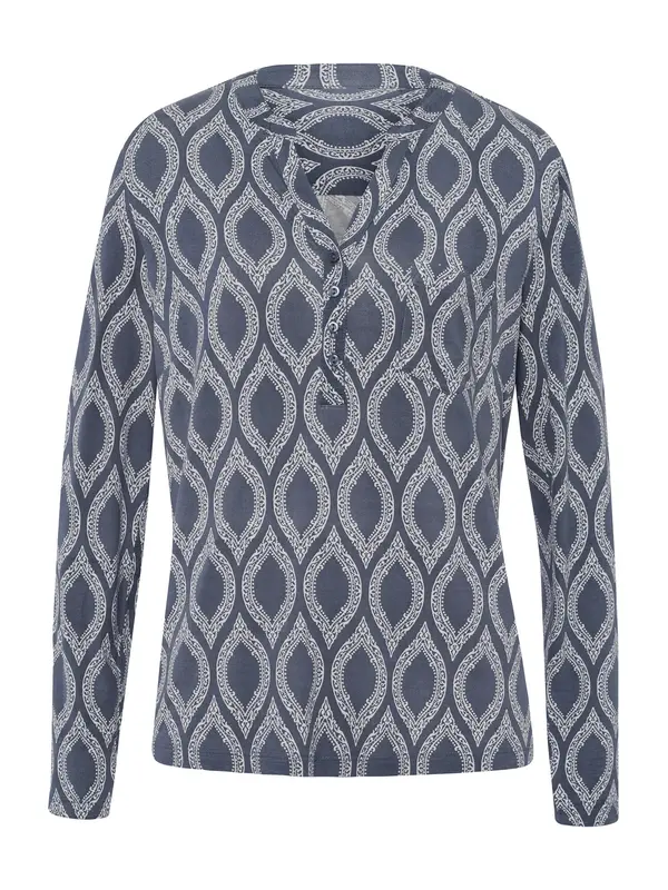 heine heine Bluza  golobje modra / bela