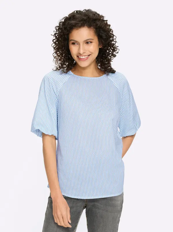 heine heine Bluza  modra / bela