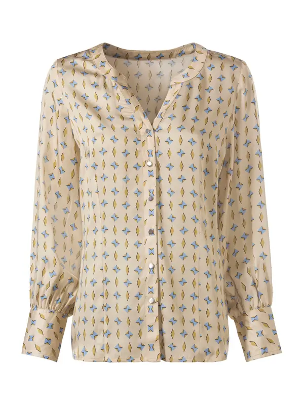 heine heine Bluza  pesek / svetlo modra / oliva