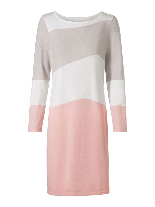 heine heine Obleka  greige / roza / bela