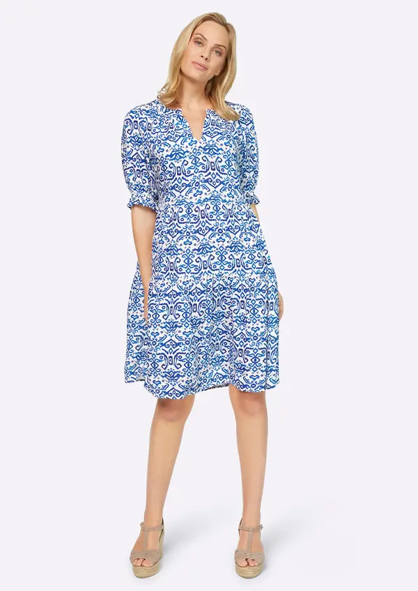 heine heine Obleka  kraljevo modra / bela