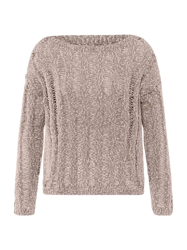 heine heine Pulover  temno bež / temno siva