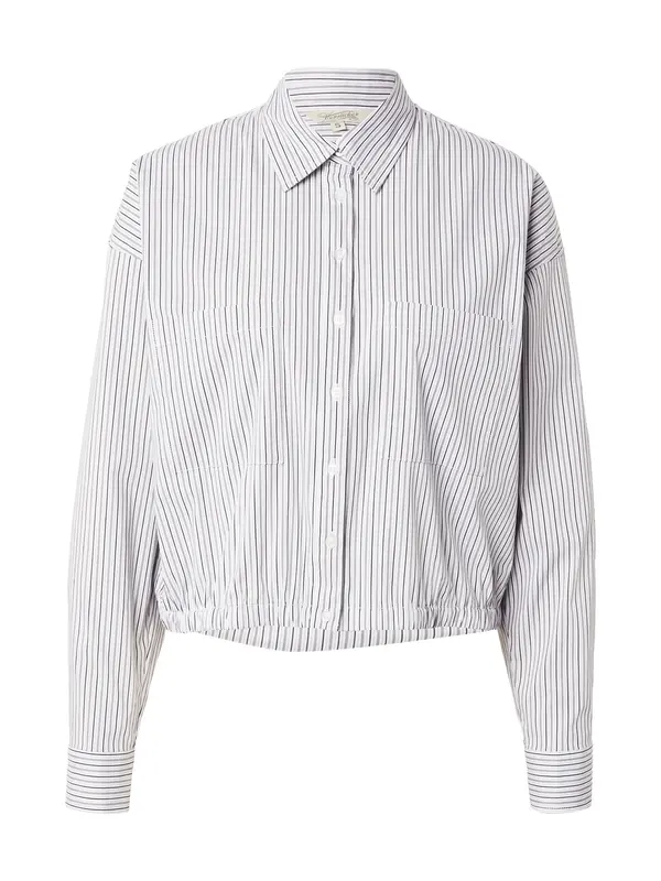 Herrlicher Herrlicher Bluza 'Liline'  črna / bela