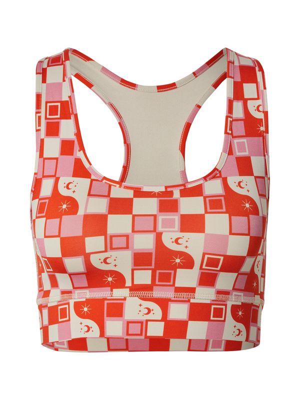 Hey Honey Hey Honey Športni nederček 'DAYANDNIGHT'  staro roza / oranžno rdeča / off-bela