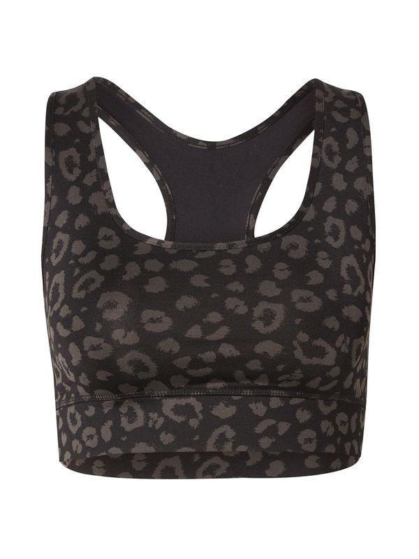 Hey Honey Hey Honey Športni nederček 'LEO'  čokolada / svetlo siva / črna