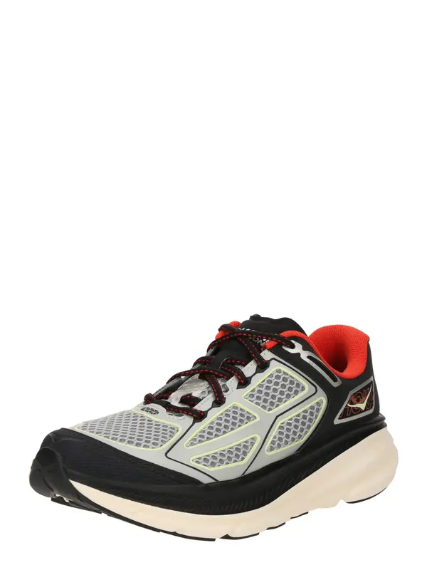 HOKA HOKA Nizke superge 'CLIFTON ONE9'  siva / svetlo zelena / rdeča / črna