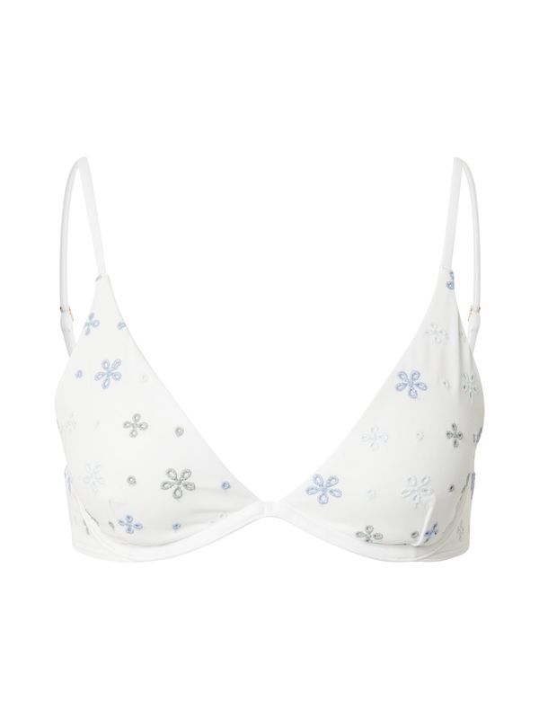 HOLLISTER HOLLISTER Bikini zgornji del  svetlo modra / siva / bela