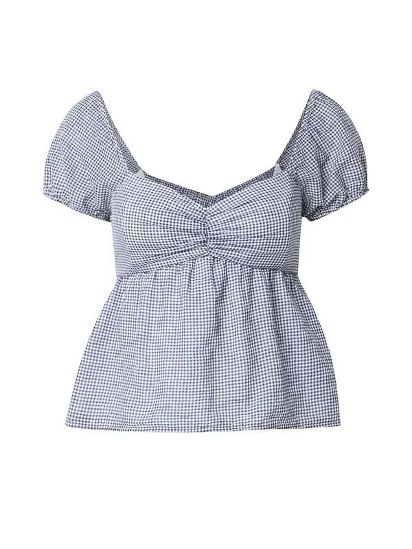 HOLLISTER HOLLISTER Bluza  nočno modra / golobje modra / bela