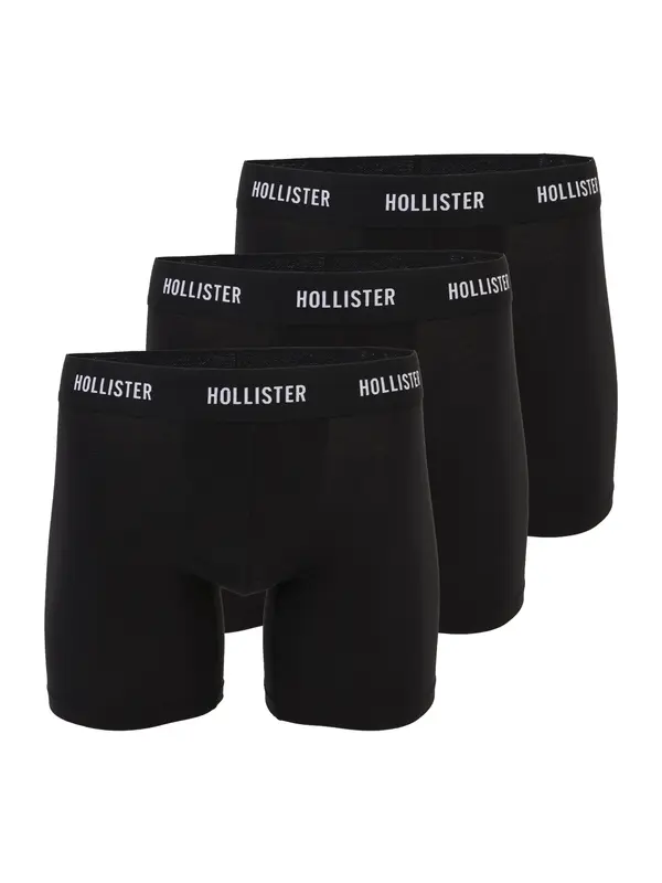 HOLLISTER HOLLISTER Boksarice  črna / bela