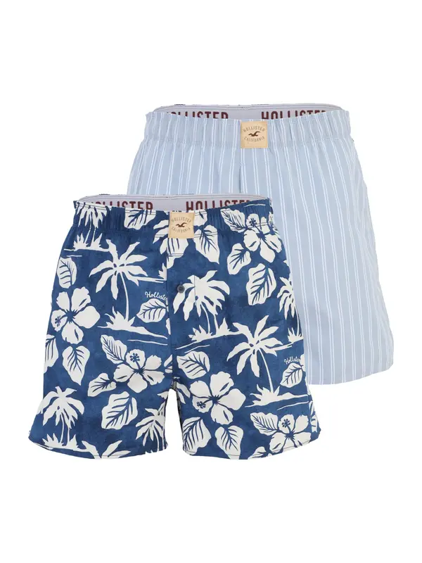 HOLLISTER HOLLISTER Boksarice  mornarska / svetlo modra / bela