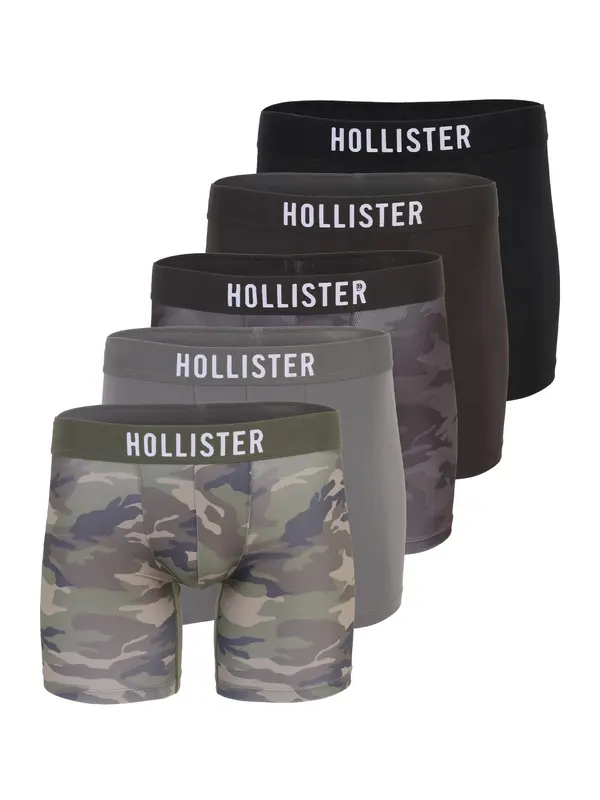 HOLLISTER HOLLISTER Boksarice  siva / temno siva / oliva / črna