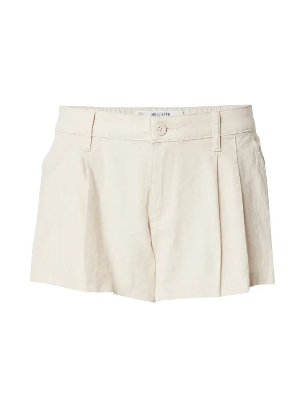 HOLLISTER HOLLISTER Hlače z naborki 'LIVVY'  greige