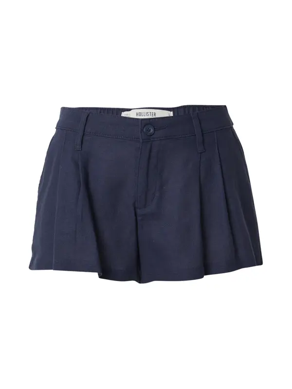 HOLLISTER HOLLISTER Hlače z naborki  mornarska