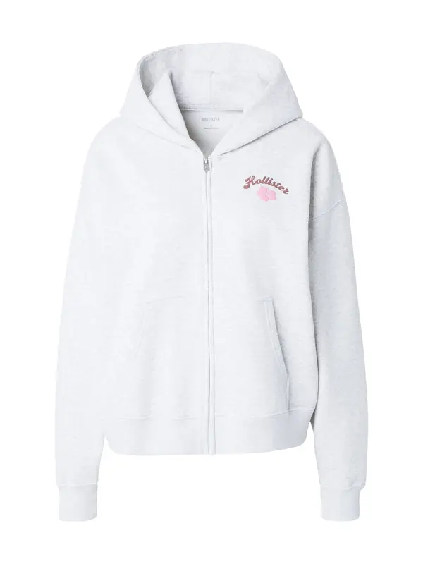 HOLLISTER HOLLISTER Jopa na zadrgo  čokolada / siva / svetlo roza