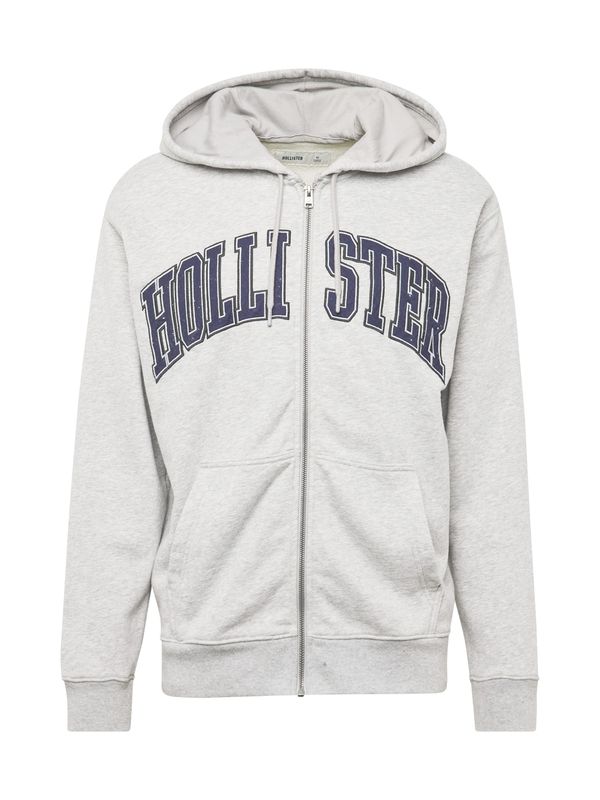 HOLLISTER HOLLISTER Jopa na zadrgo  mornarska / pegasto siva / črna / bela