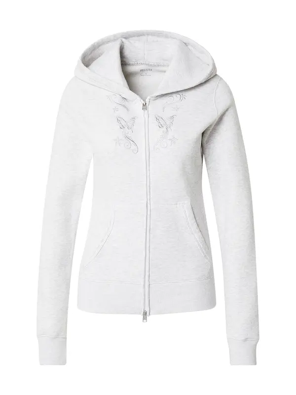 HOLLISTER HOLLISTER Jopa na zadrgo  svetlo siva