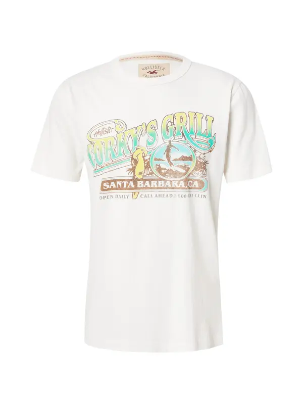 HOLLISTER HOLLISTER Majica  azur / rjava / rumena / bela