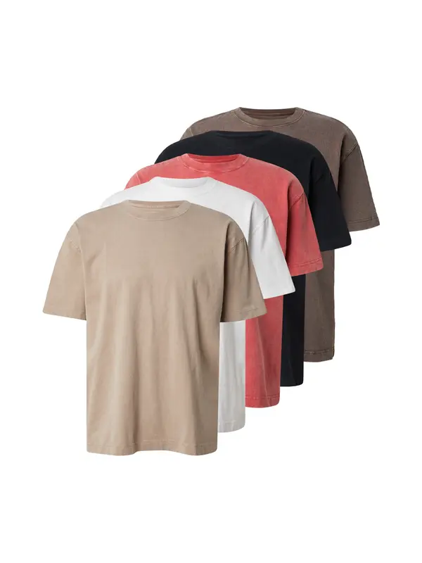HOLLISTER HOLLISTER Majica  bež / melona / črna / bela