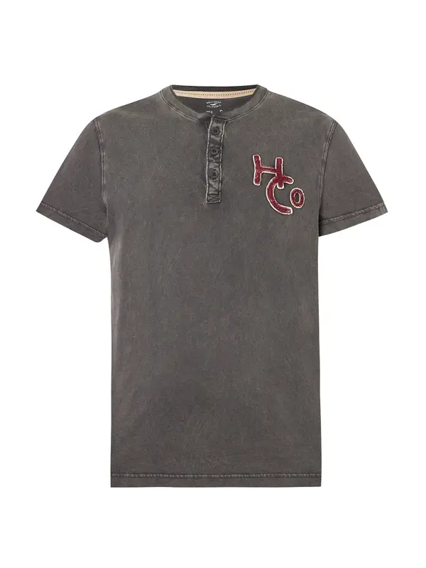 HOLLISTER HOLLISTER Majica  burgund / črna