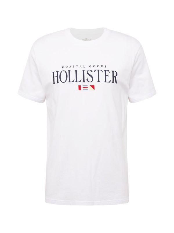 HOLLISTER HOLLISTER Majica 'COASTAL'  marine / rdeča / bela