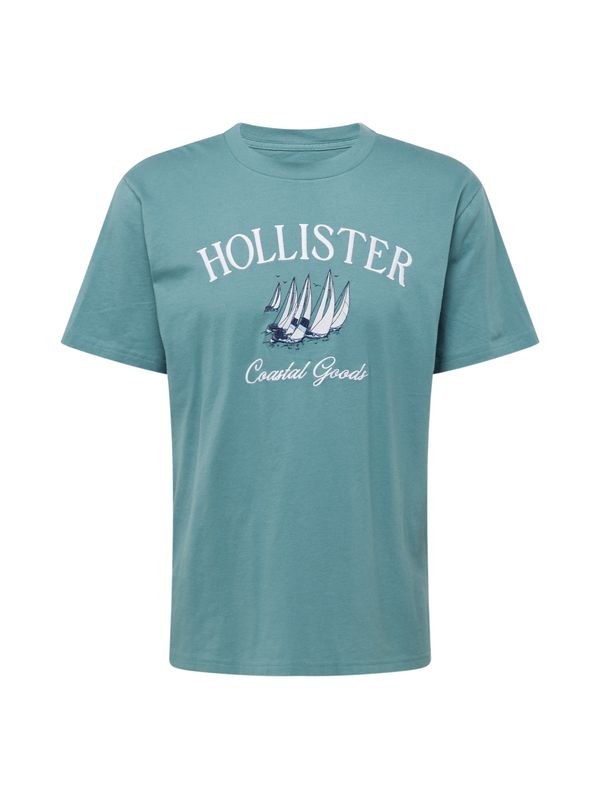 HOLLISTER HOLLISTER Majica 'COASTAL'  mornarska / cijansko modra / bela