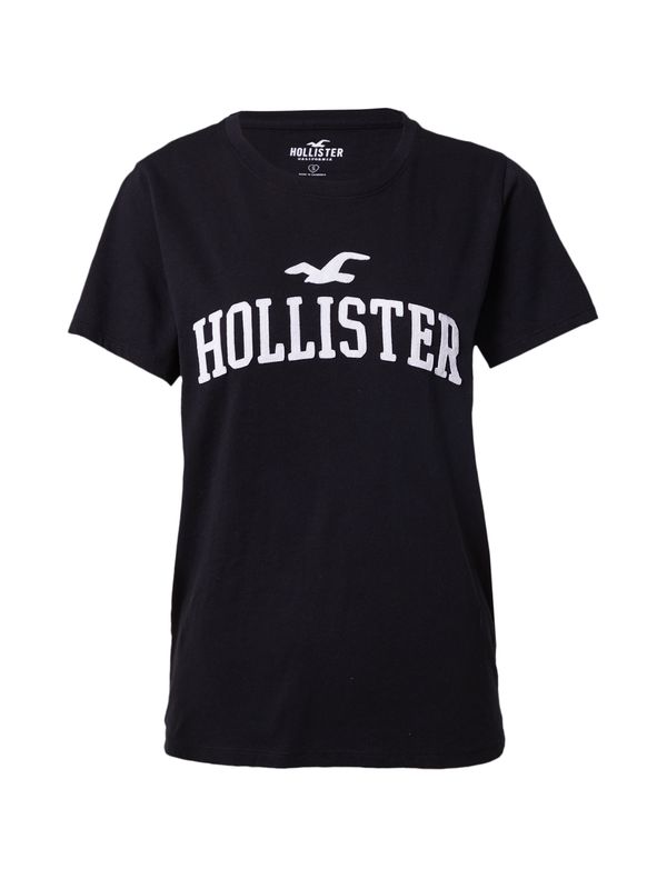 HOLLISTER HOLLISTER Majica  črna / bela