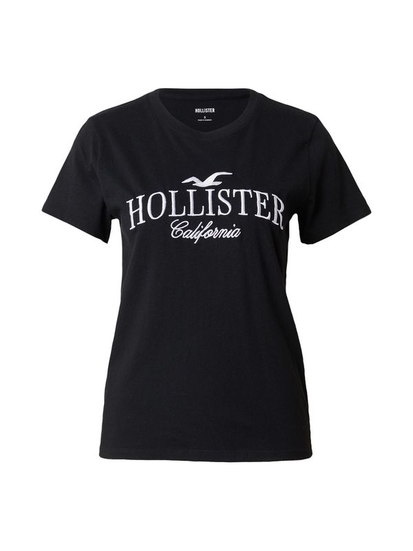 HOLLISTER HOLLISTER Majica  črna / bela