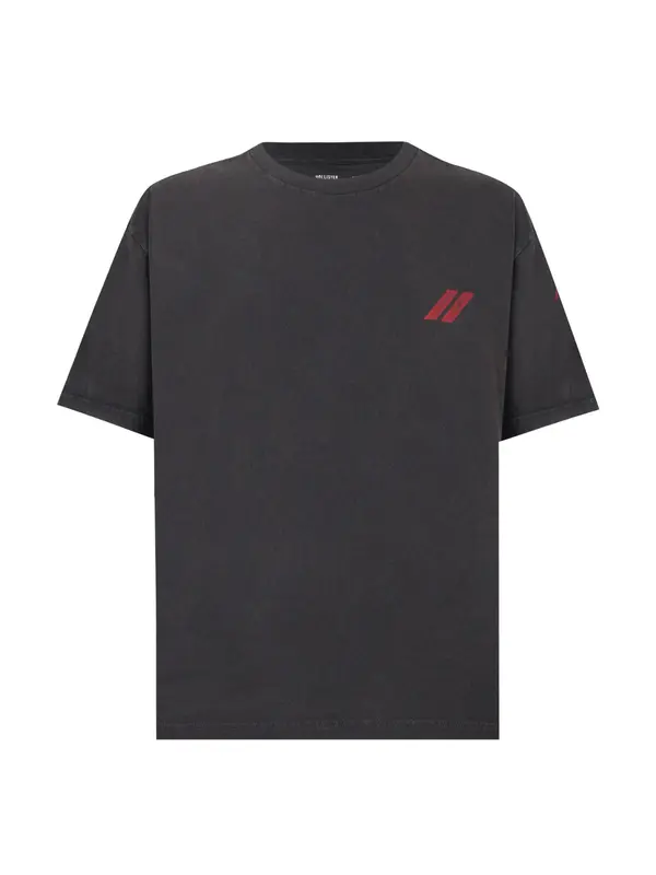 HOLLISTER HOLLISTER Majica 'DODGE CHALLENGER AUTO'  siva / svetlo siva / rdeča / črna