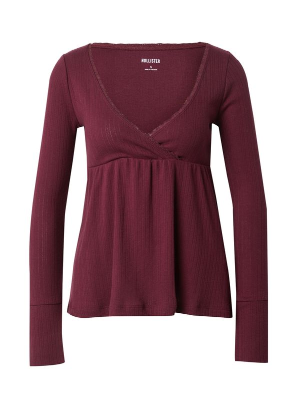 HOLLISTER HOLLISTER Majica 'JAN2'  vinsko rdeča