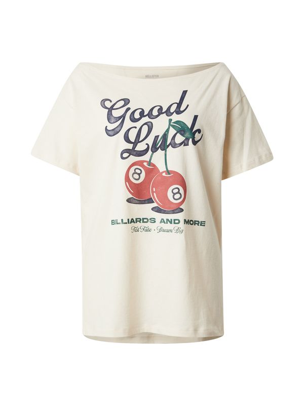 HOLLISTER HOLLISTER Majica  kremna / mornarska / zelena / rdeča