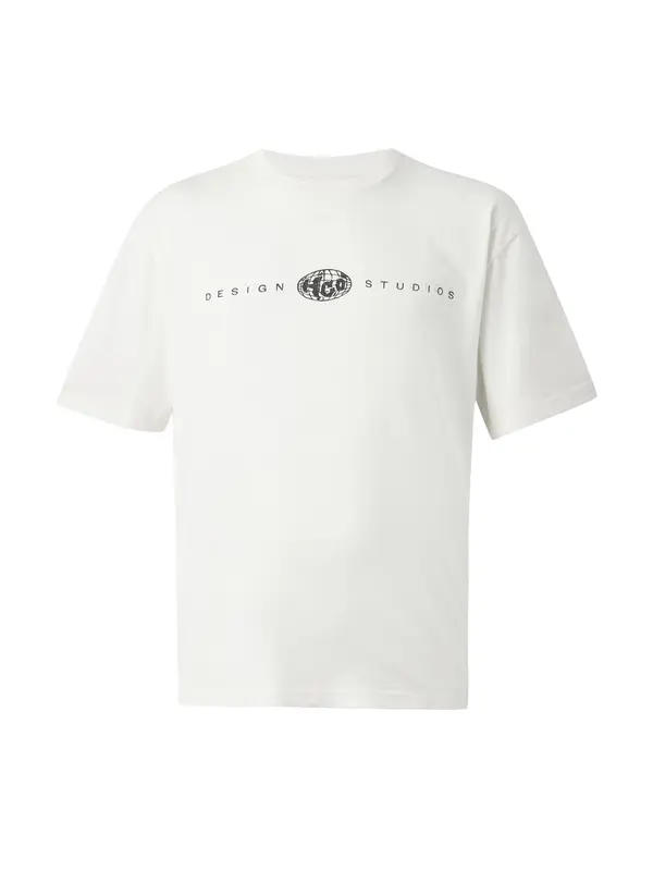 HOLLISTER HOLLISTER Majica  kremna / svetlo modra / črna