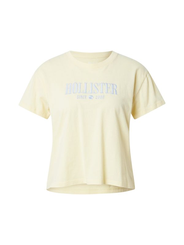 HOLLISTER HOLLISTER Majica  kremna / svetlo modra