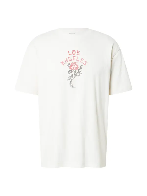 HOLLISTER HOLLISTER Majica 'LOVE'  slonovina / pastelno rdeča / črna