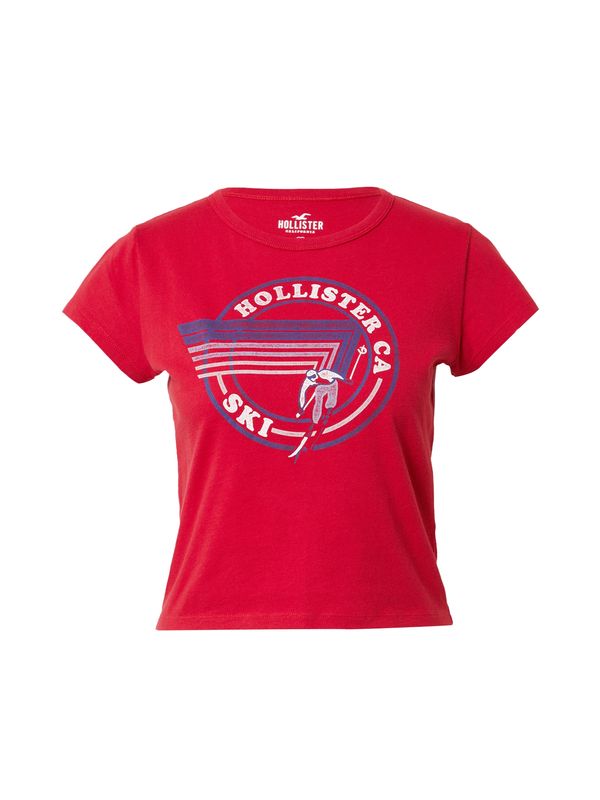 HOLLISTER HOLLISTER Majica  marine / rdeča / bela