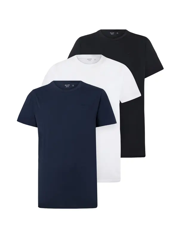 HOLLISTER HOLLISTER Majica  mornarska / črna / bela