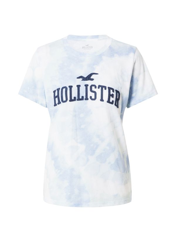 HOLLISTER HOLLISTER Majica  mornarska / svetlo modra / bela