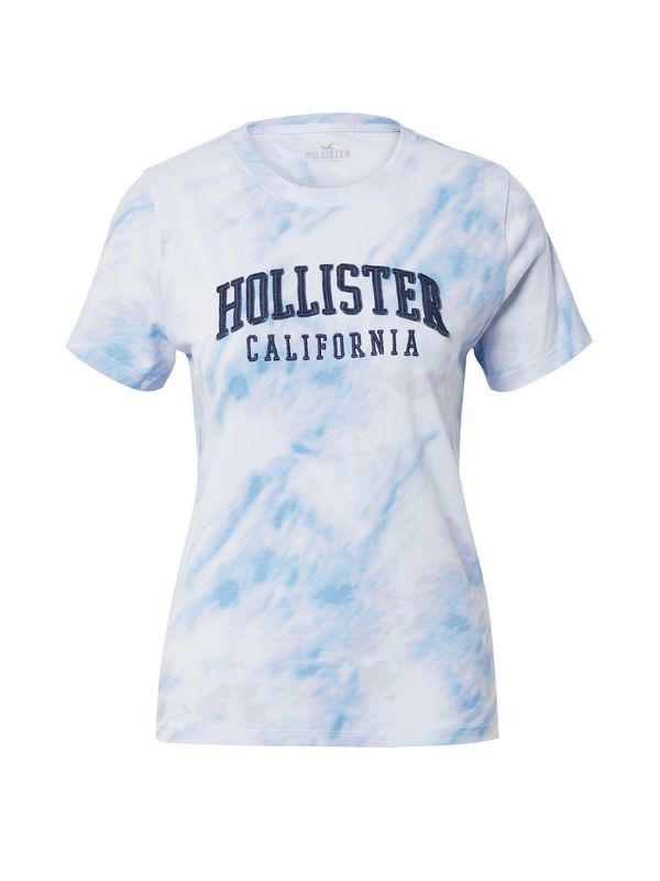 HOLLISTER HOLLISTER Majica  mornarska / svetlo modra / majnica / bela