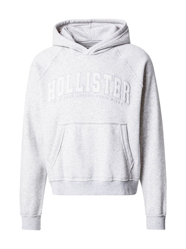 HOLLISTER HOLLISTER Majica  pegasto siva / bela