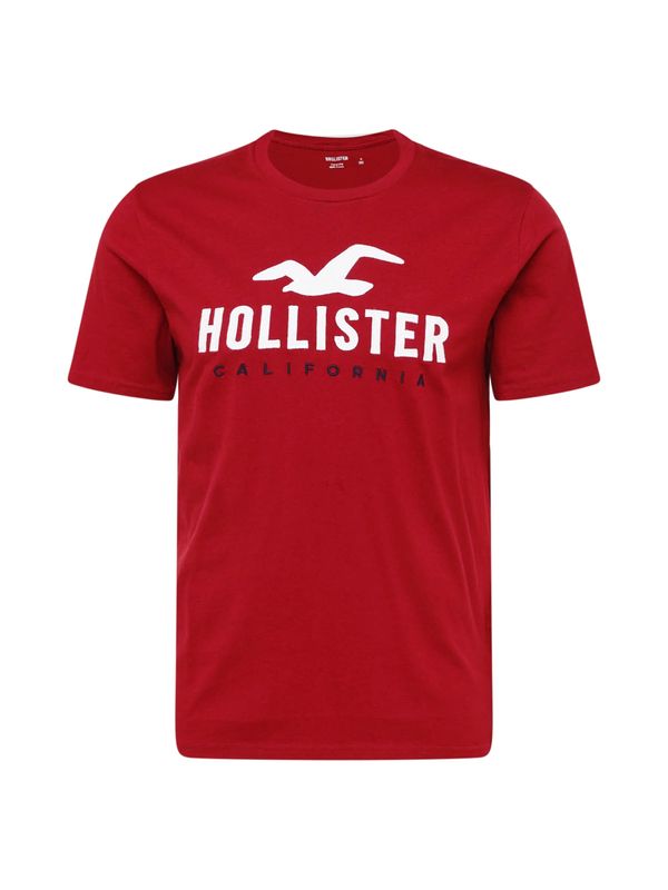 HOLLISTER HOLLISTER Majica  rdeča / off-bela