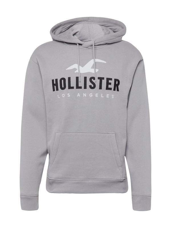 HOLLISTER HOLLISTER Majica  siva / črna / naravno bela