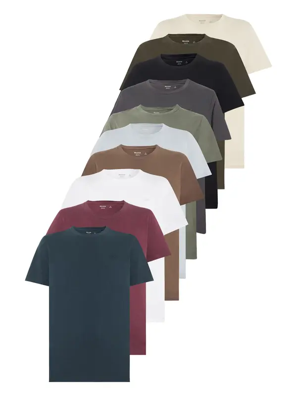 HOLLISTER HOLLISTER Majica  svetlo bež / pastelno modra / temno modra / rjava / temno siva / kaki / oliva / burgund / črna / bela